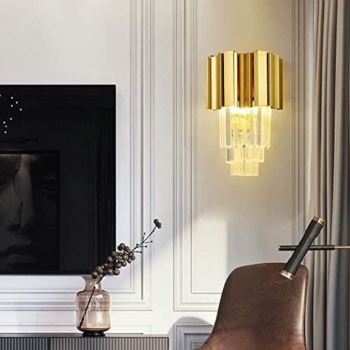 Lámpara de pared E14 con acabado de oro nórdico para una iluminación interior eficiente 5