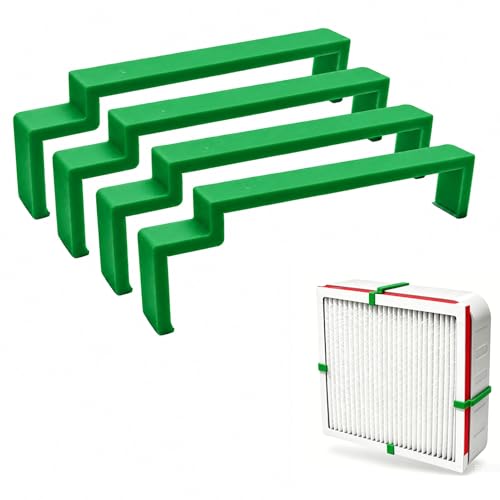 ZYRELYNX 20 inch Box Fan Filter Clips Kit for Air Filter 4 Packs Universal Holder Fasteners for 20x20x1 Filter DIY Box Fan Attachment Bracket Mount Installation Securely Attach Filter to Fan