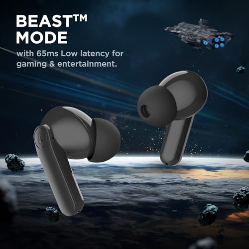 Image of Boat Airdopes 138 Pro TWS in Ear Earbuds with 11mm Drivers, 45 Hours Playback, ASAP Charge & Quad Mic ENx(Active Black)