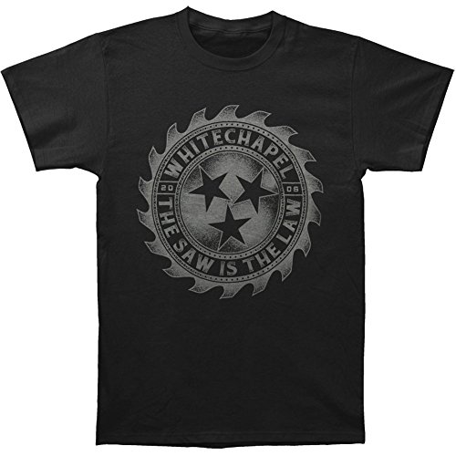 Whitechapel Men's Saw Is The Law T-shirt X-Large Black