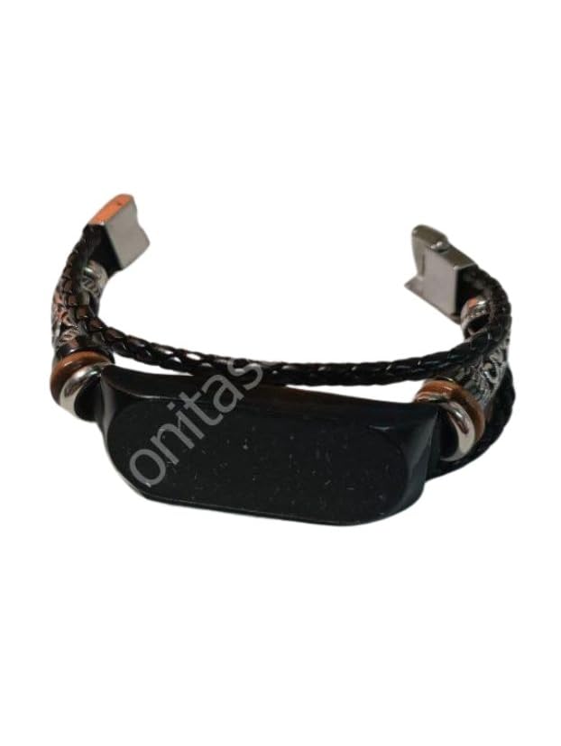 Bracelet de protection 5G.6G. EMF unisexe en silicone noir