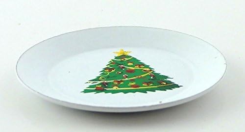 Melody Jane Dolls Houses Christmas Tree Plate Miniature Kitchen Dining Room Table Accessory image 4