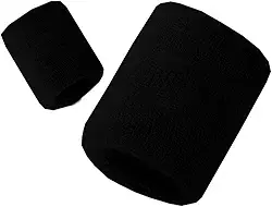 Munhequeira Algodão Esportiva 8 Cm Kit 2 Unidades