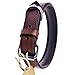 Schnüffelfreunde Halsband für Hunde aus Leder, Hundehalsband für den großen, mittleren und kleinen Hund, Lederhalsband gepolstert, robust (M - 28-36cm, Braun)