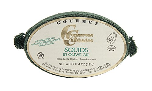 Conservas de Cambados Chipirones - Squid in Olive Oil (4 oz/111g tin)