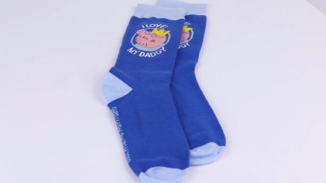 Peppa Pig Best Daddy Mug & Dad Socks Set | Fathers Day & Dads Birthday Gifts | George Daddy Blue Ceramic Cup