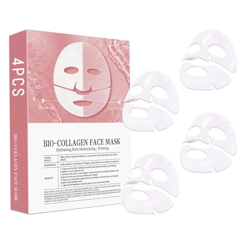 QuasiBio Collagen Face Mask Overnight, Collagen Deep Hydrating Mask, Korean Anti Wrinkle Lifting Face Mask, Collagen Hydrogel Sleeping Mask, Pore Minimizing, Improve Elasticity (4)