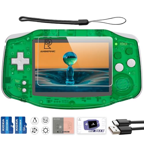 Image of RG34XX Retro Handheld Game Console, 3.4 Inch IPS Screen, 64GB Storage, 5532 Pre-Installed Games, WiFi, HDMI