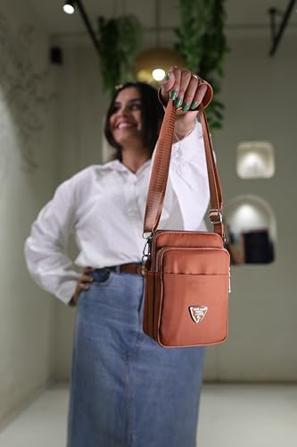 Image of J I Women's Small Cross-Body Phone Bag Stylish Mobile Cell Phone Holder Pocket Purse Wallet Sling Bag Mini Shoulder Bags