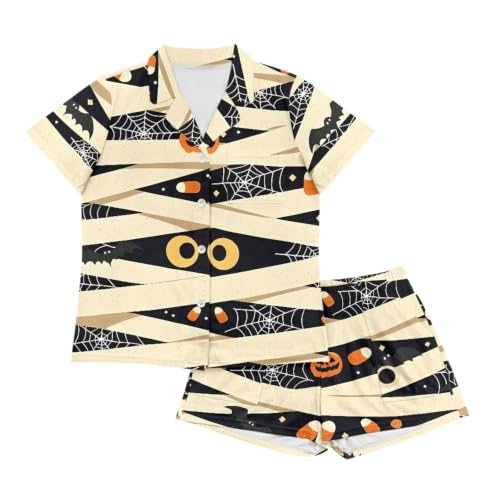 Image of Women's Short Sleeve Sleepwear Pajamas Nightwear with Pockets