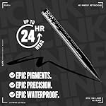 NYX PROFESSIONAL MAKEUP Epic Ink Liner, Waterproof Liquid Eyeliner - Black, Vegan Formula - Image 3