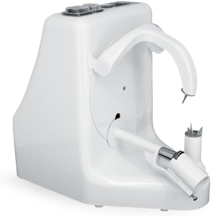 Pro electric peeler 3 fruit/vegetables per min, White