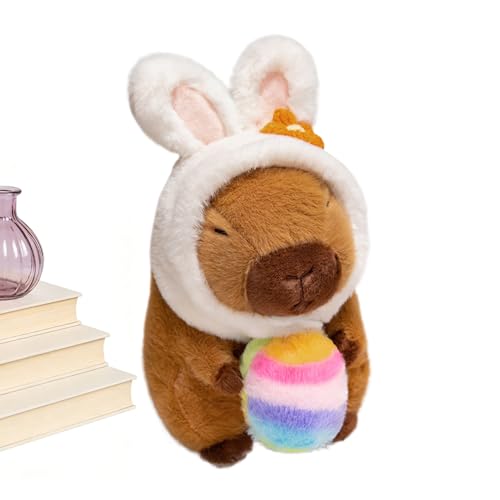 Capybara - Peluche de peluche de 7,8 pulgadas con accesorios de Pascua - Peluche suave y cómodo para adultos, habitación infantil, dormitorio, salón, viajes, fiesta, Ur