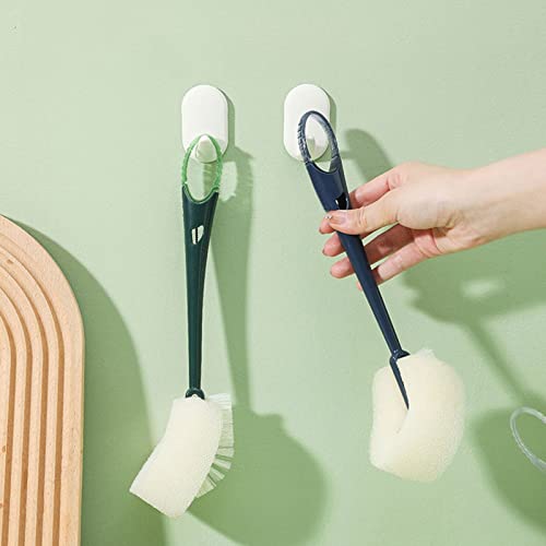 Brosses pour biberons nettoyage multifonctionnel portable bleu éponge - 7