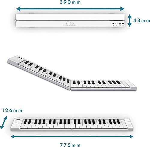 Blackstar FP-49 Touch 49 Touches Touch Sensitive Blanc Portable Pliable Piano numérique par Blackstar Contrôleur MIDI USB avec batterie rechargeable - Les Beatles, Paul McCartney, John Lennon, RIngo Starr, George Harrison Blackstar FP-49 Touch 49 Touches Touch Sensitive Blanc Portable Pliable Piano numérique par Blackstar Contrôleur MIDI USB avec batterie rechargeable – Image 5