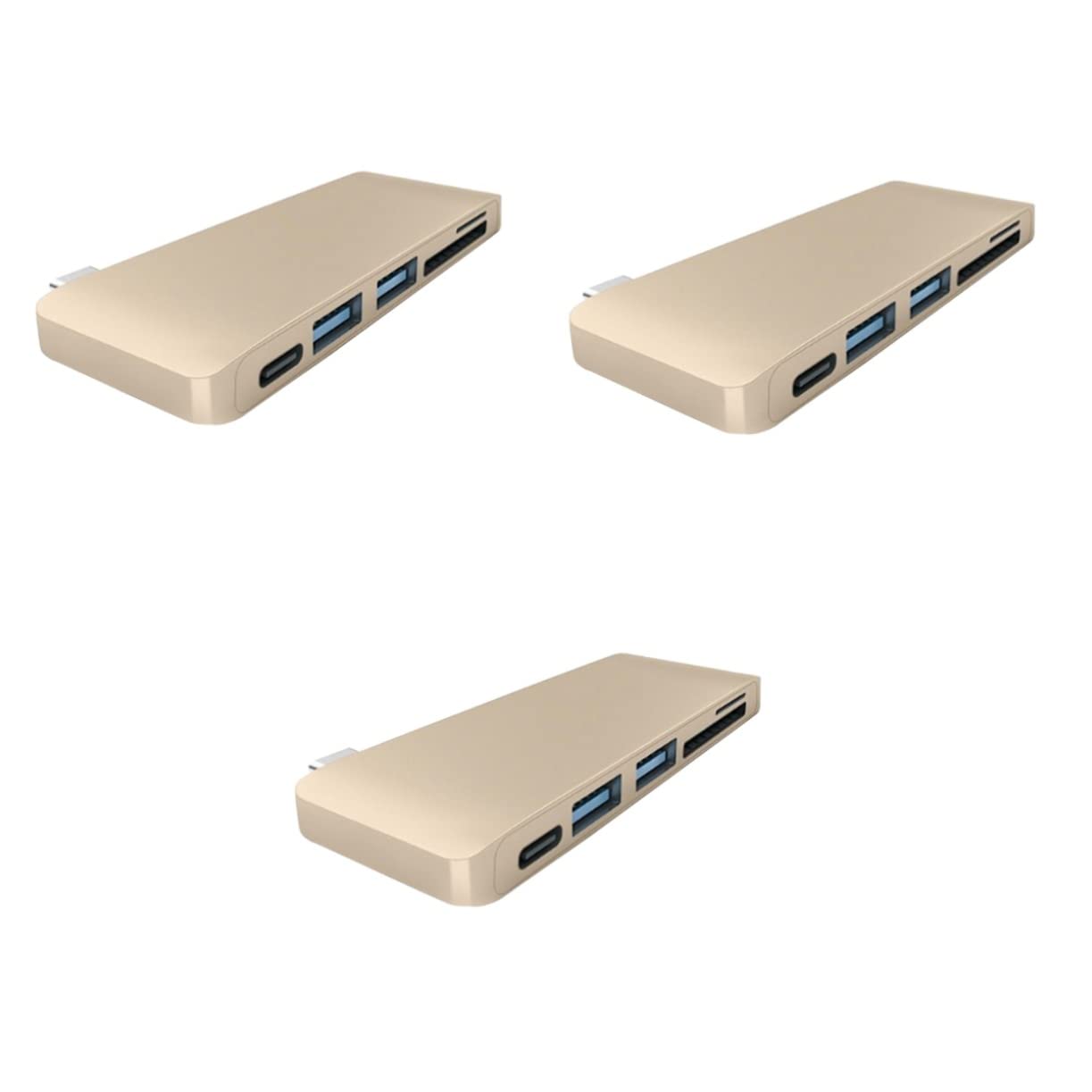 SOLUSTRE 3pezzi Type-c Usb Hub Adattatore Con Ricarica e Lettore Dati Per Color Compatibile Con Laptop e Dispositivi Tipo c Facile Da Usare Driver
