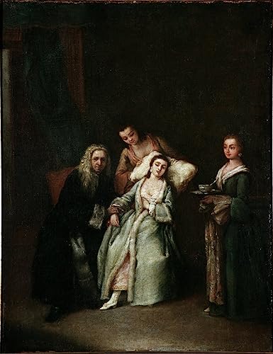 Affiches et gravures la Malade de Pietro Longhi pour décor de salon