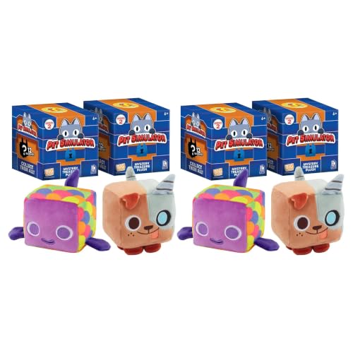 Peluche Pet Simulator Roblox Cube 12 cm Boîte Mystère Figurine à Collectionner avec Code Jeu DLC