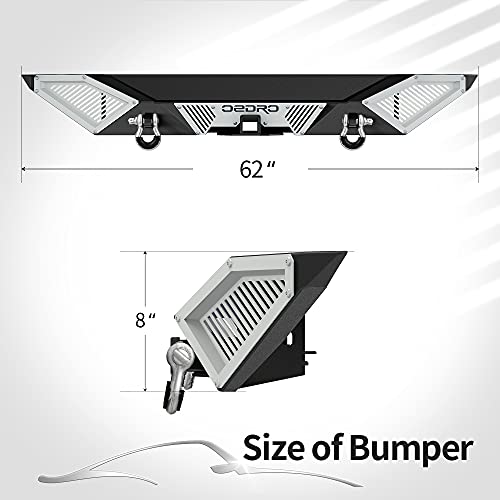 Snapklik.com : OEDRO Front And Rear Bumpers Fit 1987-2006 Jeep Wrangler ...