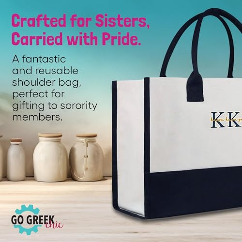 Bolso Tote Bordado Go Greek Chic miniatura 4