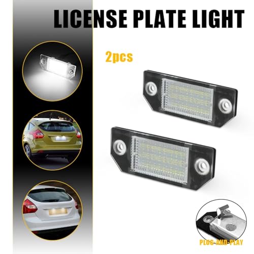 Accesorios para coche luces para matrícula con diseño estanco para Focus 2004-2010 2
