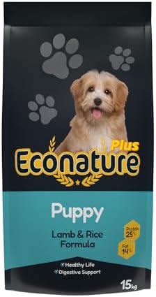 Econature Plus Kuzulu Yavru Köpek Maması 15kg — Amazon ürün görseli
