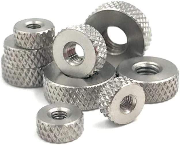 M3 M4 M5 M6 Thumb Knurled Nut Hand Round Screw Nuts Stainless steel - (Size: 10 xM4 x4mm(10pcs))