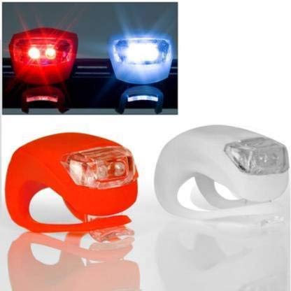 ShreNik Cycle LED Blinker Warning Light Front White + Rear Red Combo Ultra Bright LED Flexible Silicon Body (B09944H429) Amazon Price History, Amazon Price Tracker