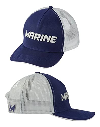 BONÉ PARA PESCA MARINE SPORTS MODELO AMERICANO PESCADOR AZUL