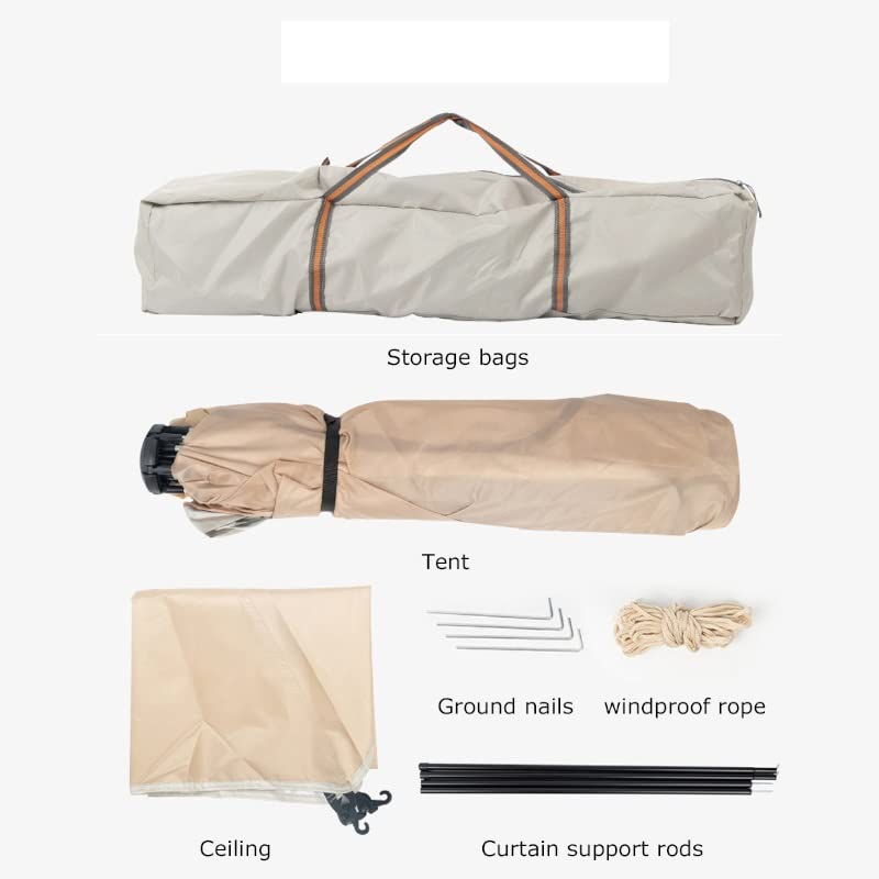 Carpa mochila campamento automática impermeable familiar miniatura 6
