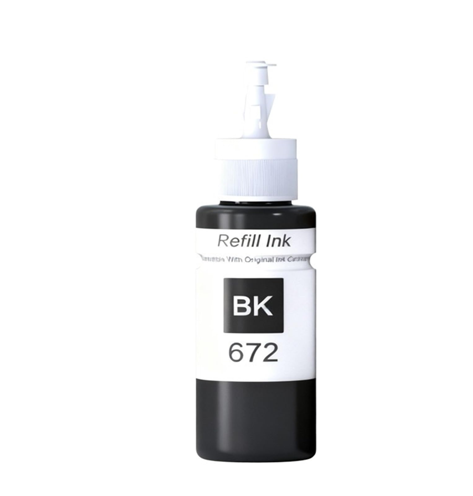 Encre noire 672 haute fluidité flacon 70ml pour imprimante L360 L455 L1300 - 2