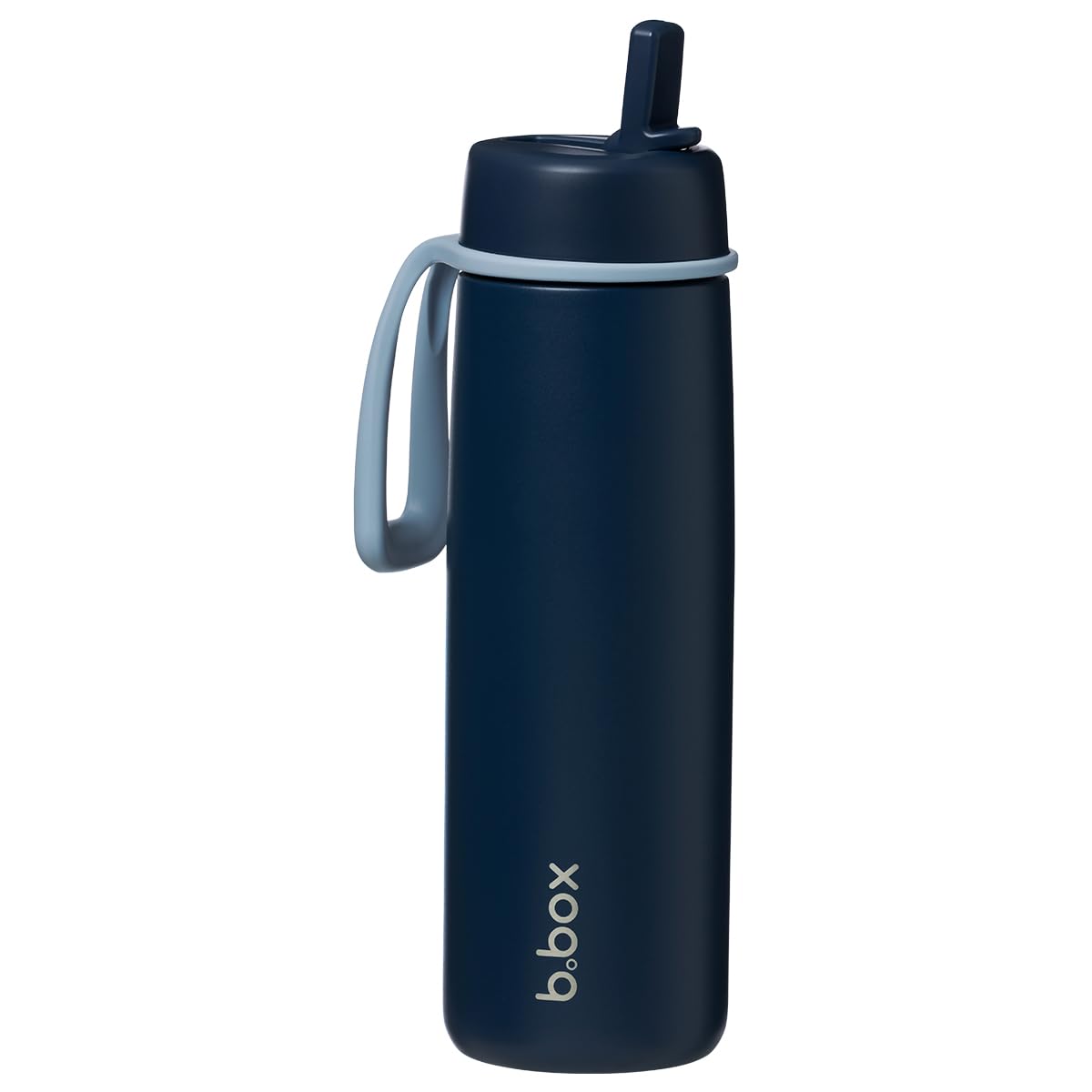 b.box Insulated Flip Top Drink Bottle, Triple Layer Stainless Steel, Keeps Drinks Cold up to 44 Hours, Leak-Proof Lid with Stainless Steel Straw, Ideal for Travel & Sports, BPA Free, 690ml