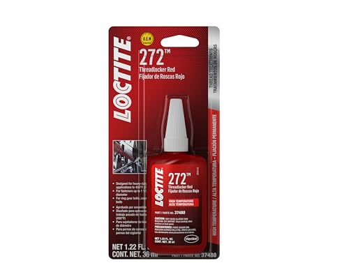 Loctite 37480-6PK Red High Temperature Threadlocker 272-36 ml Bottle, (Pack of 6)
