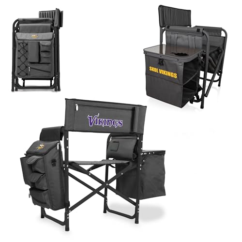 Image of Picnic TIME NFL Unisex-Adult NFL Fusion Camping Chair with Side Table and Soft Cooler, Beach Chair for Adults, Lawn Chair