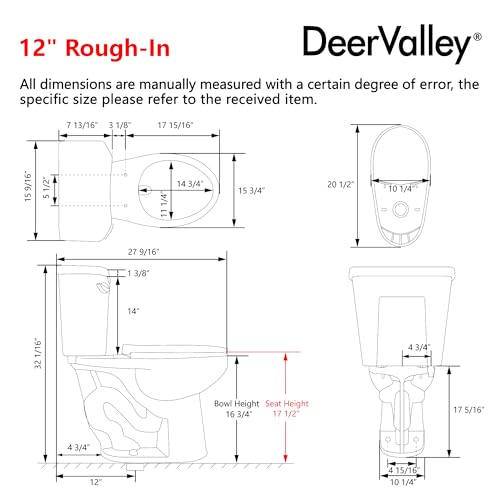 Image of 2-Piece Toilet 1.28 GPF Single Flush Elongated Chair Height Toilets MAP 1000g White 12 Inch Rough In Toilet Includes Soft Close Seat