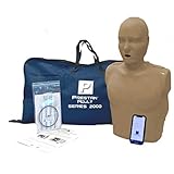 PRESTAN PP-AM-2000-1-DS Adult Series 2000 CPR Training Manikin with Advanced Feedback, Dark Skin