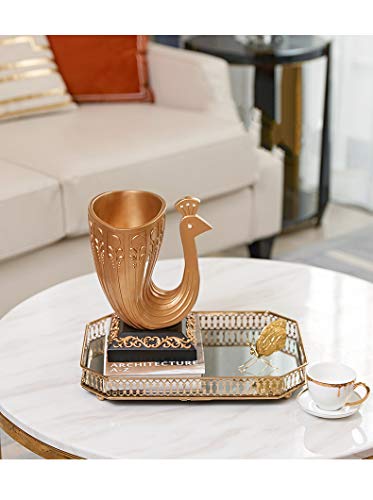 Pauw Hars Vaas Woonkamer Bloemstuk Decoratie Veranda Tv Kast Model Kamer Thuis Zachte Decoratie 22x21x20cm - Afbeelding 6