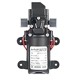VerRich 12V Water Pumps Diaphragm Pump 70W 4 L/Min 1GPM 0.9MPA 131 PSI for Faucet Garden(G1/2" 20mm Connector)