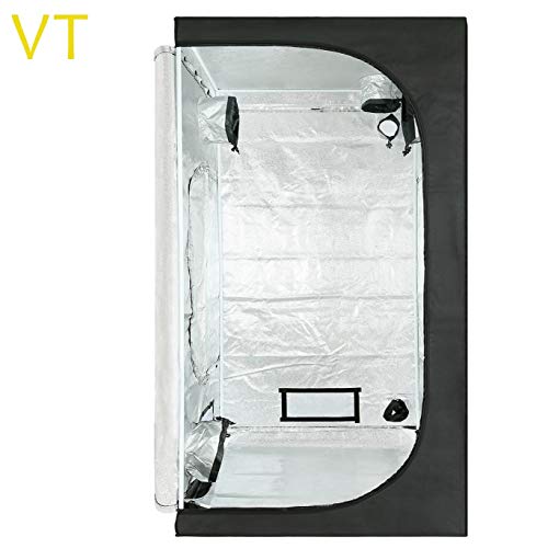 VERTOR VT 48"x48"x80" Horticulture Reflective Mylar Hydroponic Grow Tent with Observation Window