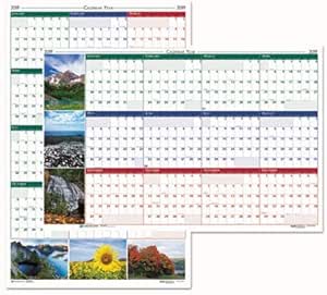 House Of Doolittle™ Earthscapes Recycled Reversible Erasable Yearly Wall Calendar Nature Photos 24 X 37 White Sheets 12 Month Jan Dec 2026 - View #8
