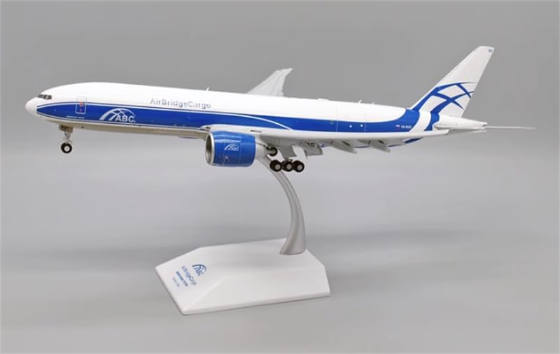 ACE HOBBY for JC Wings AirBridgeCargo for Boeing 777-200LRF VQ-BAO Flaps down 1:200 Aircraft Pre-built Model