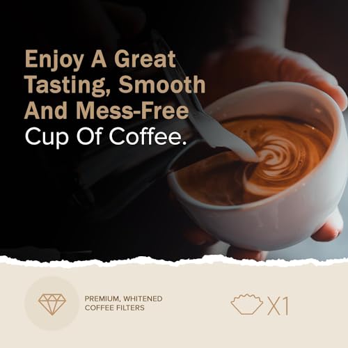 200 x 2 Pint / 8 to 12 Cup Basket/Cupcake Coffee Filter Papers by EDESIA ESPRESS