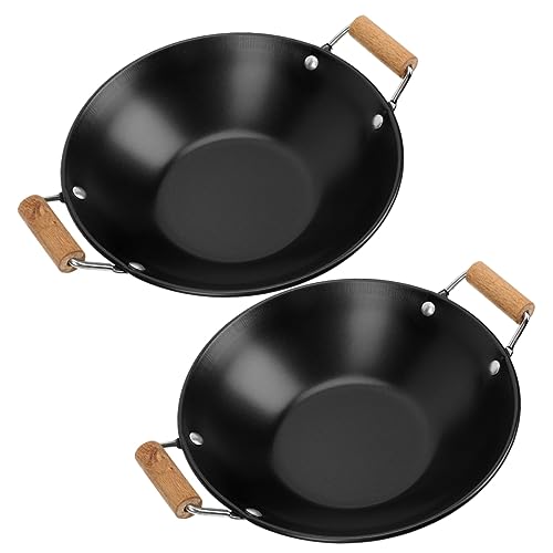 Set Wok de Acero Inoxidable Antidesbordante 2 piezas miniatura 1