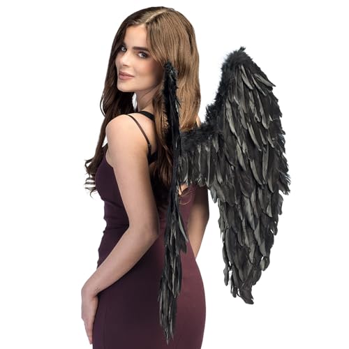 Boland - Asas de anjo, aprox. 87 x 72 cm, anjo, decoração, Natal, dia dos namorados, carnaval, Halloween, festa de fantasias, fantasia, teatro, acessório, disfarce