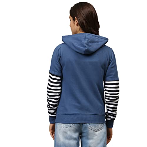 Image of Campus Sutra Women's Cotton Crew Neck Sweatshirt