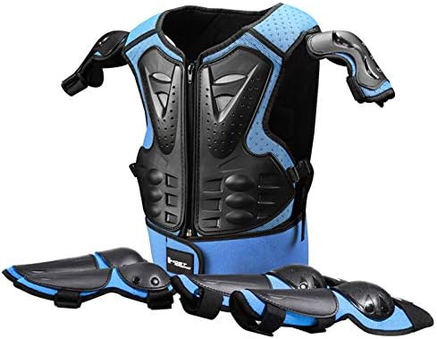 lanema Kids Full Body Armor Protective Jacket for Motorcycle Bike Racing Skiing Skating Protector Body Elbow Knee Gear Guard…