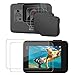 Hapurs Lens Cap and Lens & Screen Protector,2 Pack Protective Lens Cover Case and 2 Set Anti-Scratch Tempered Glass Screen and Lens Protector for GoPro Hero 5 Hero 6 & GoPro Hero(2018)
