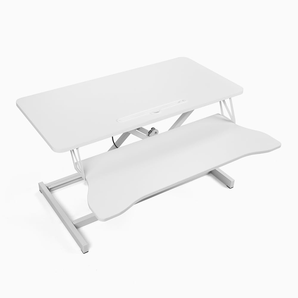 Supporto regolabile in altezza rialzo per monitor PC da scrivania Jallo+ - Bianco