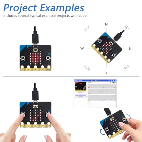 Image of Freenove BBC Micro:bit V2 Development Board, Blocks and MicroPython Code, Detailed Tutorial, Example Projects, microbit