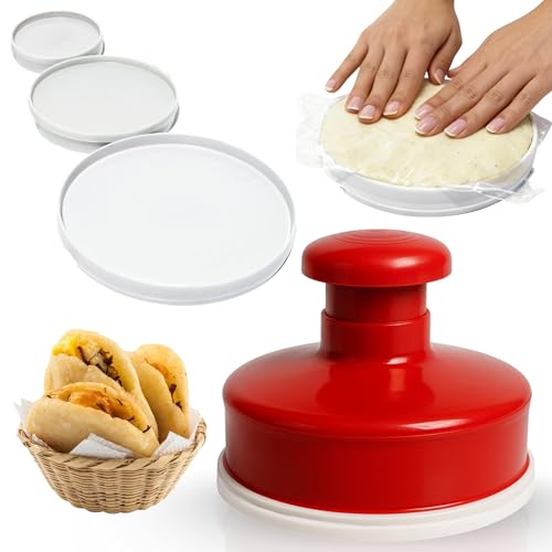 Arepa Kit de moldes + Arepero Resorte Grande